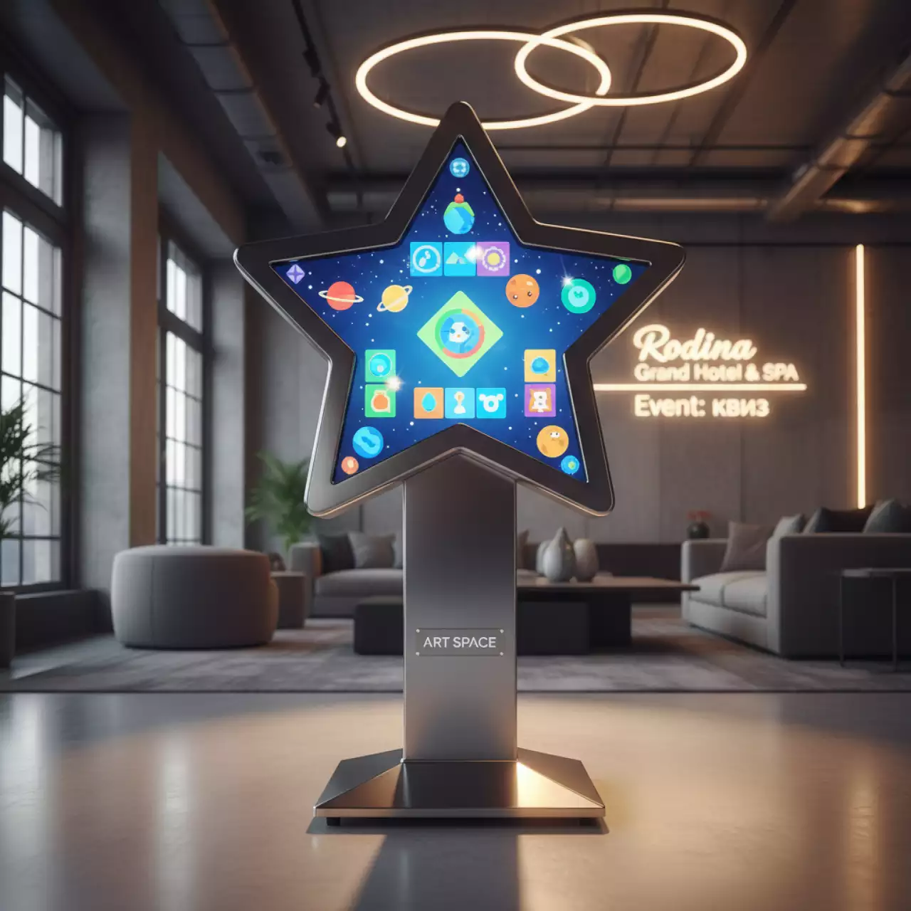 Аренда Детская интерактивная панель New Touch Звездочка в Rodina Grand Hotel & SPA — ART SPACE