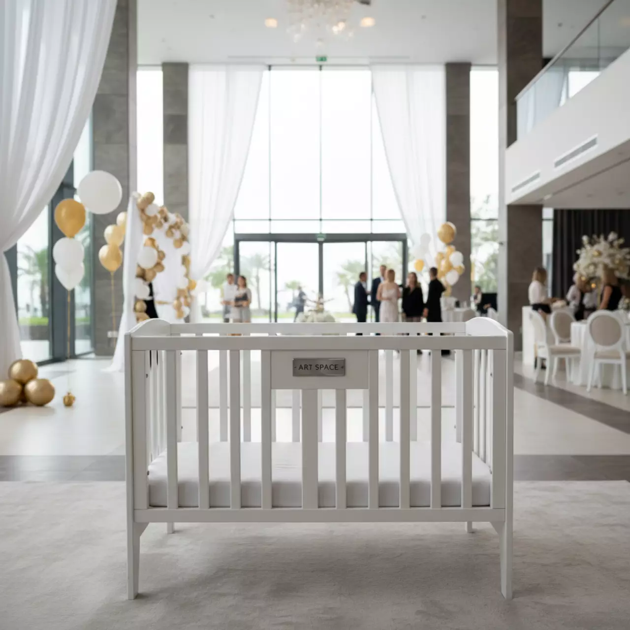 Аренда Детская кроватка СКАЗКА белая в Radisson Blu Resort & Congress Centre — ART SPACE