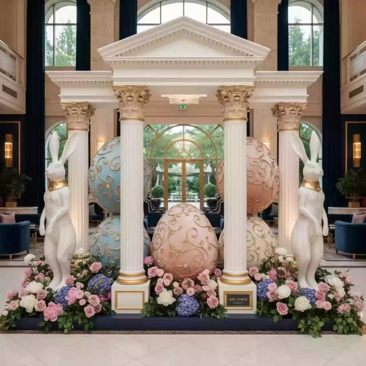 Аренда Детская пасхальная фотозона в Маринс Парк Отеле — ART SPACE