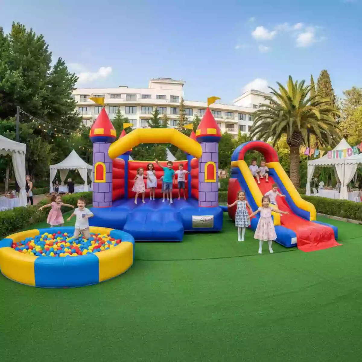 Аренда Детских Аттракционов для Дней Рождения в Санатории «Октябрьский» — ART SPACE