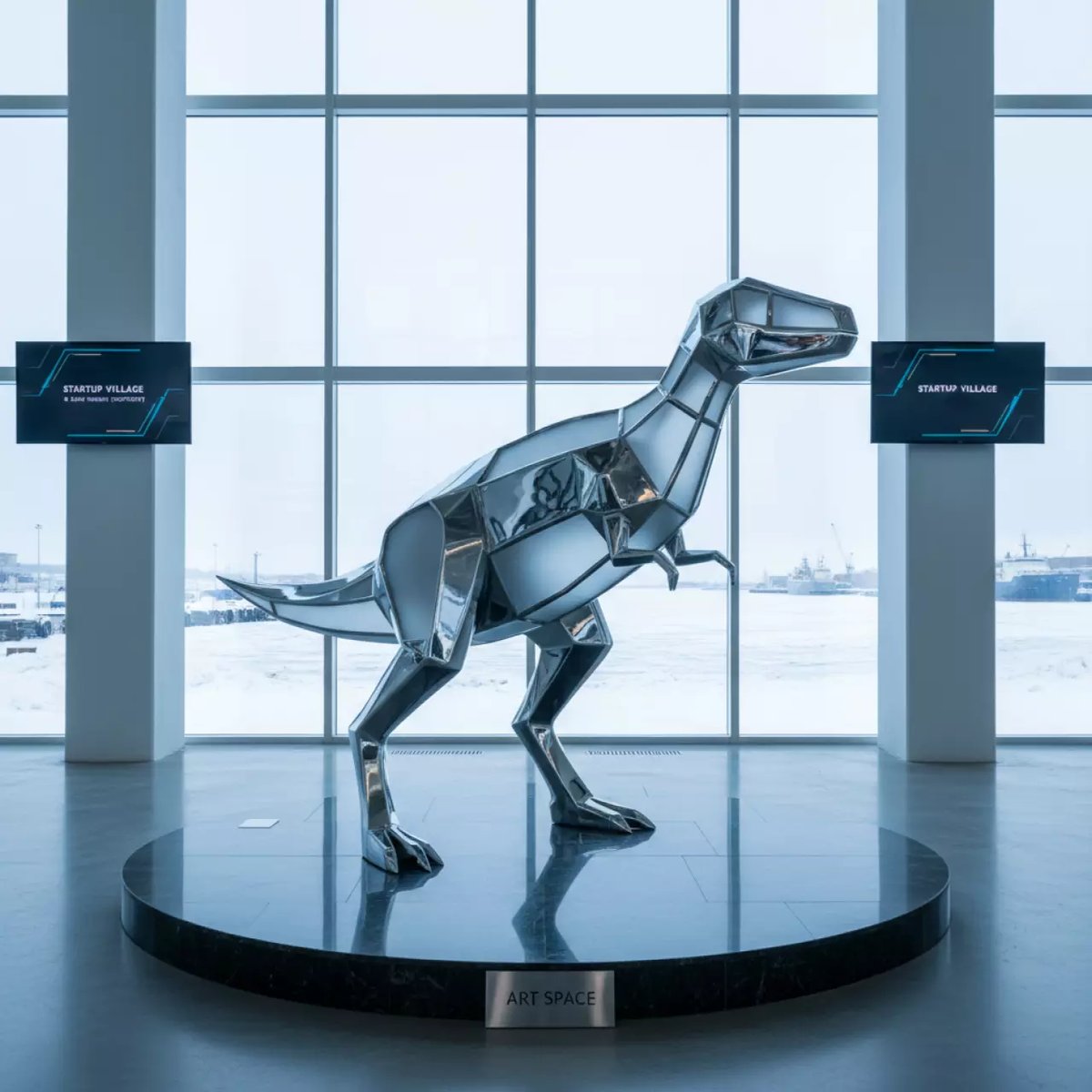 Аренда Динозавр декоративный Odla в зале «Чайка» (Морпорт) — ART SPACE