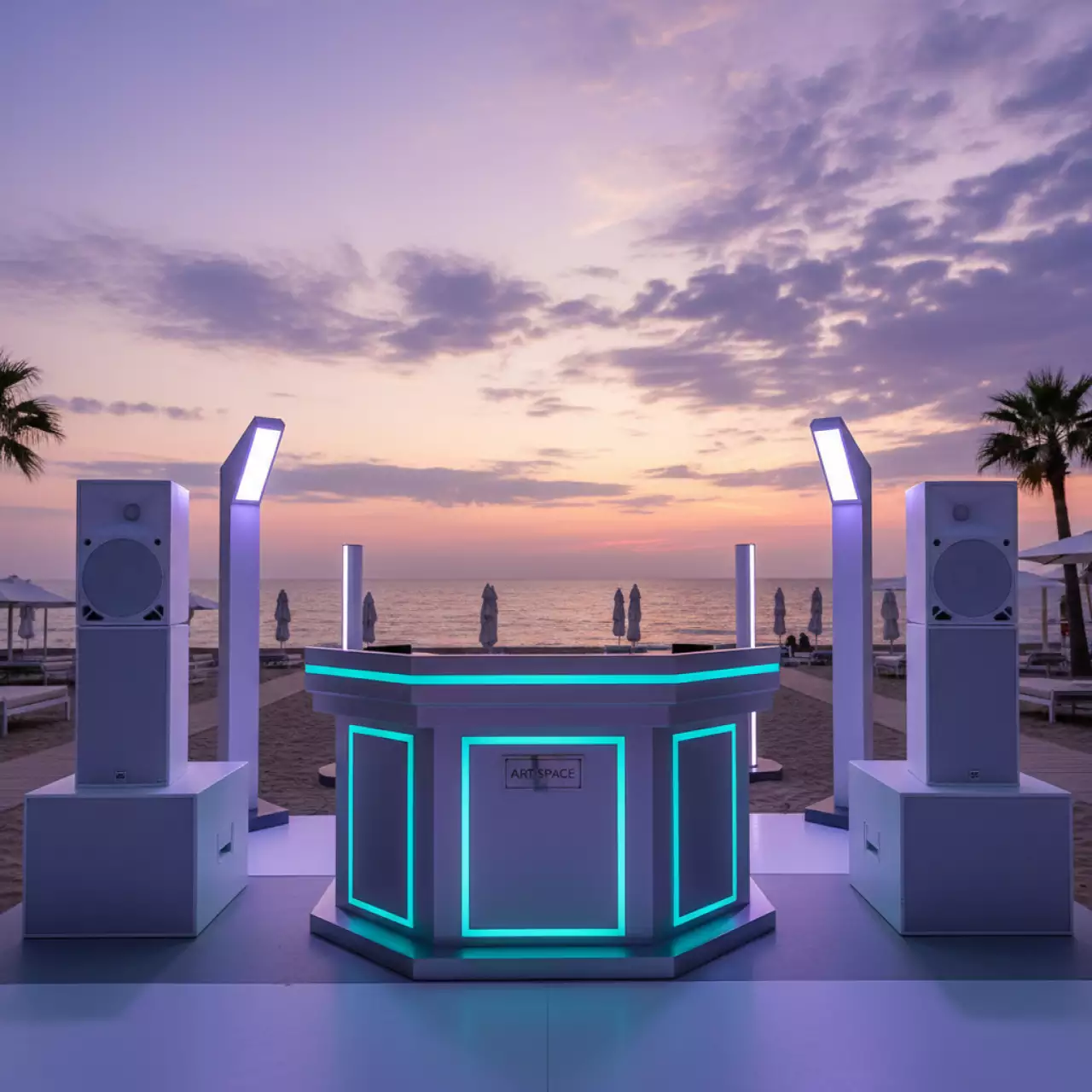 Аренда Дискотека выездная на пляжных клубах Хосты — ART SPACE