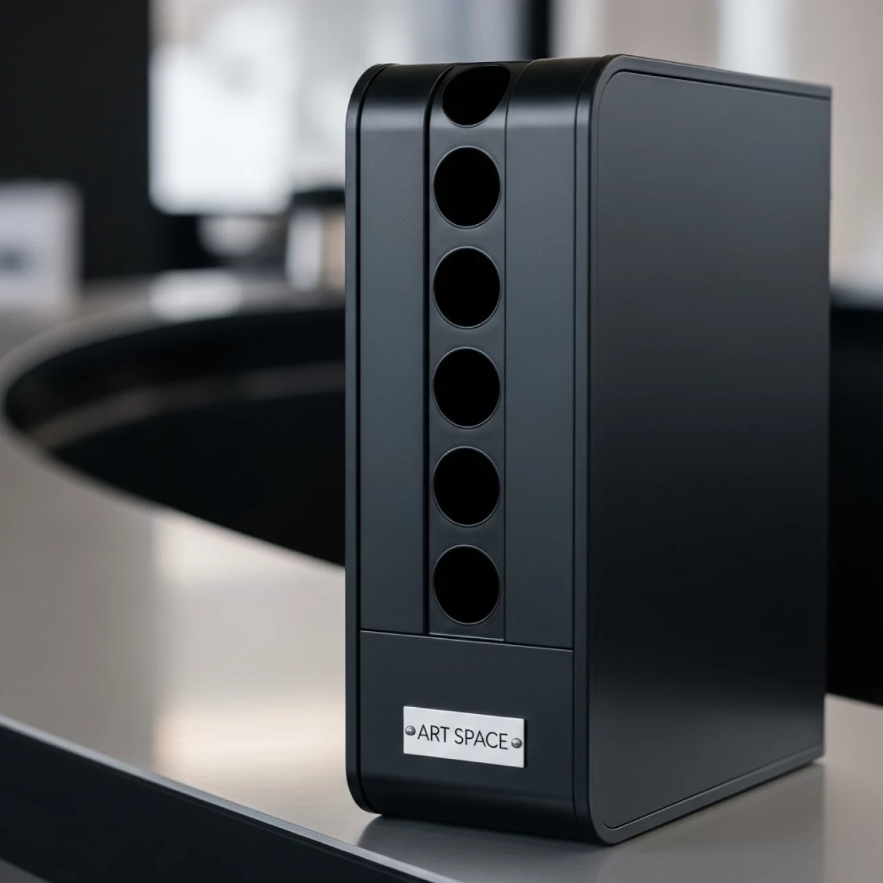 Аренда Диспенсер для стаканов 8 секций пластик черный в Сочи Парк Отеле — ART SPACE