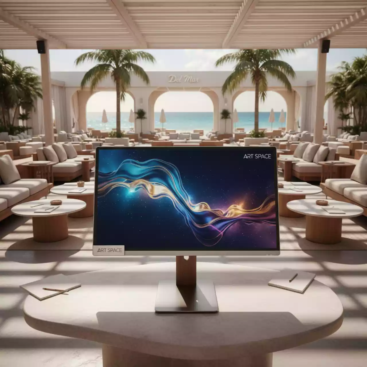 Аренда Дисплей LCD 4.2 дюйма для Grafalex Alfa в пляжном клубе Del Mar — ART SPACE