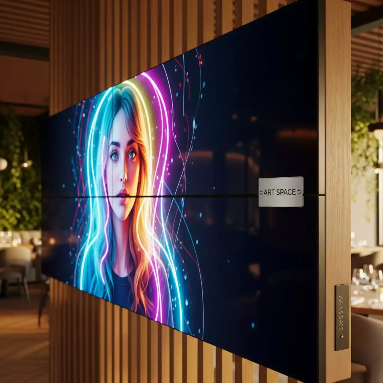 Аренда Дисплей LED ультратонкий LG 55WV70MS 55" для видеостен в ресторане «Сыроварня» — ART SPACE