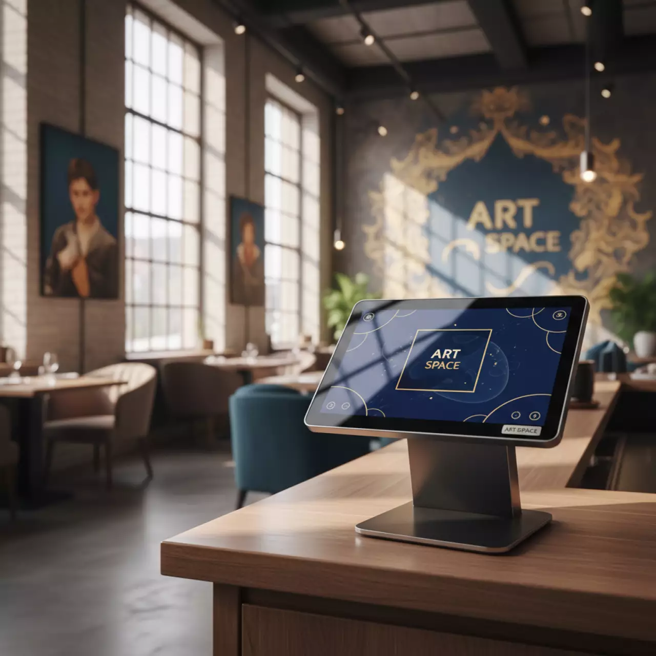 Аренда Дисплей покупателя Mertech CD TFT в ресторане «Высота 5642» — ART SPACE