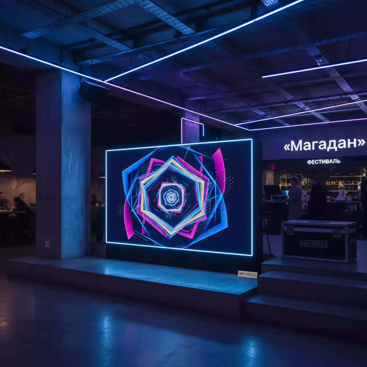 Аренда Дисплей ультратонкий LED для видеостен LG 47WV30 47" в ресторане «Магадан» — ART SPACE