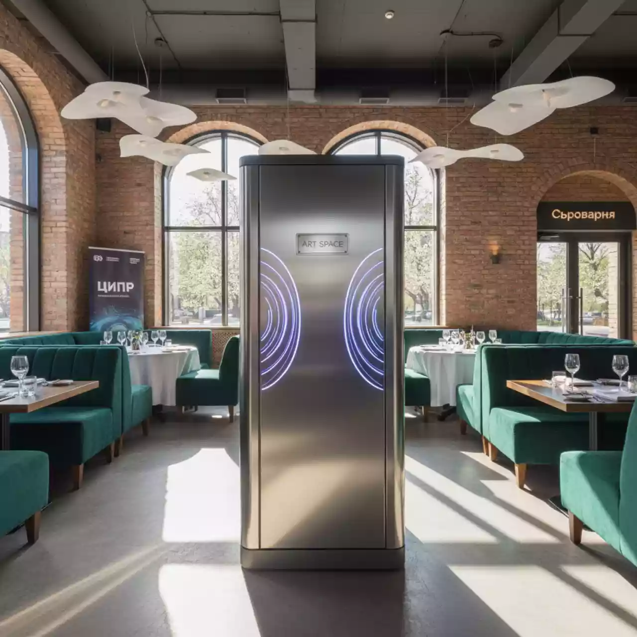 Аренда Дистрибьютор питания для площадки в ресторане «Сыроварня» — ART SPACE