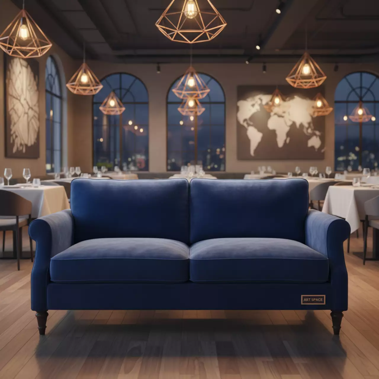 Аренда Диван 2 местный Кефалония в ресторане «Магеллан» — ART SPACE