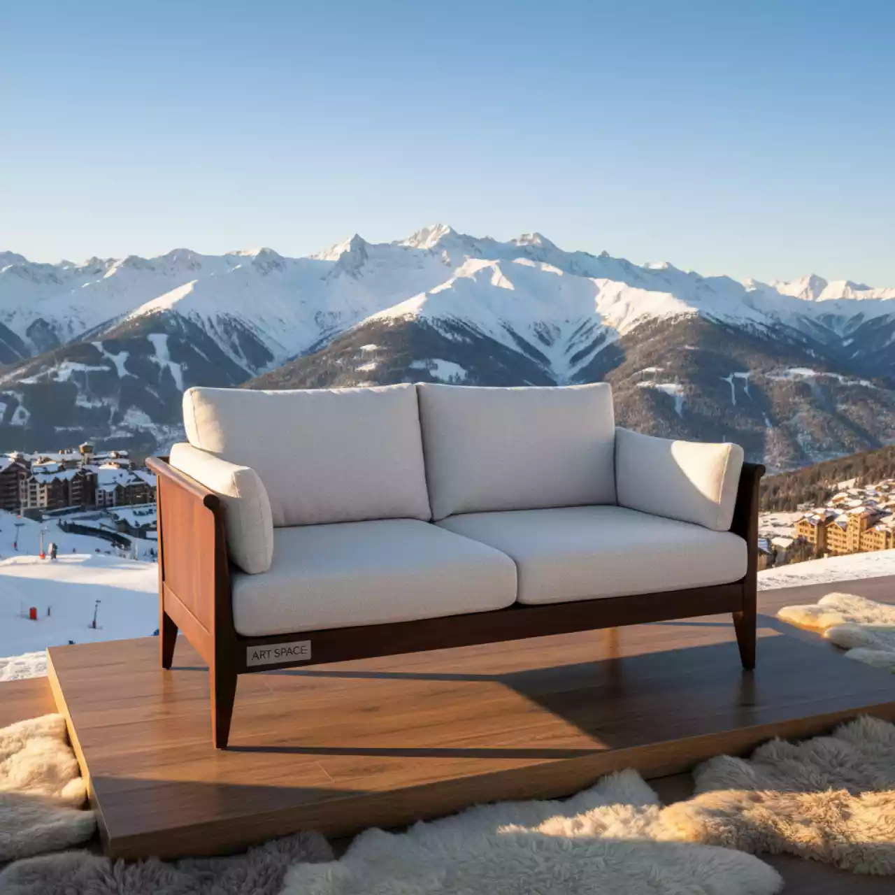 Аренда Диван 2 местный Нэкст на площадке Rosa Peak (2320м) — ART SPACE