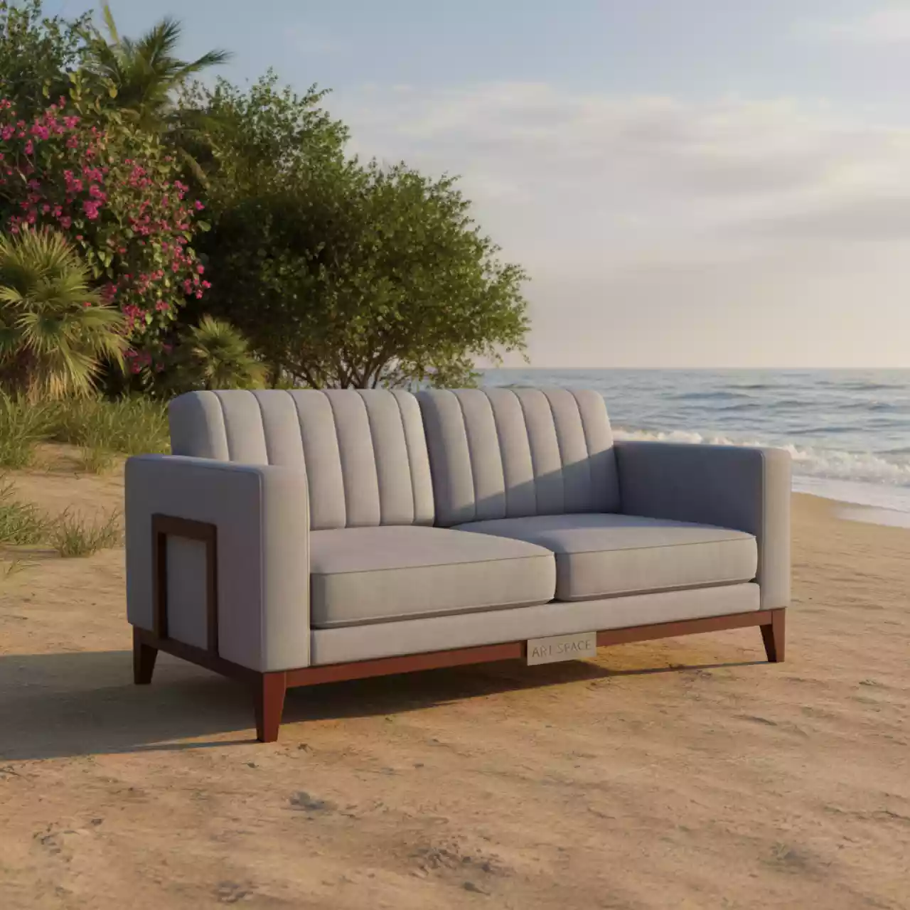 Аренда Диван 2 местный серый DECO на пляже «Ривьера» — ART SPACE