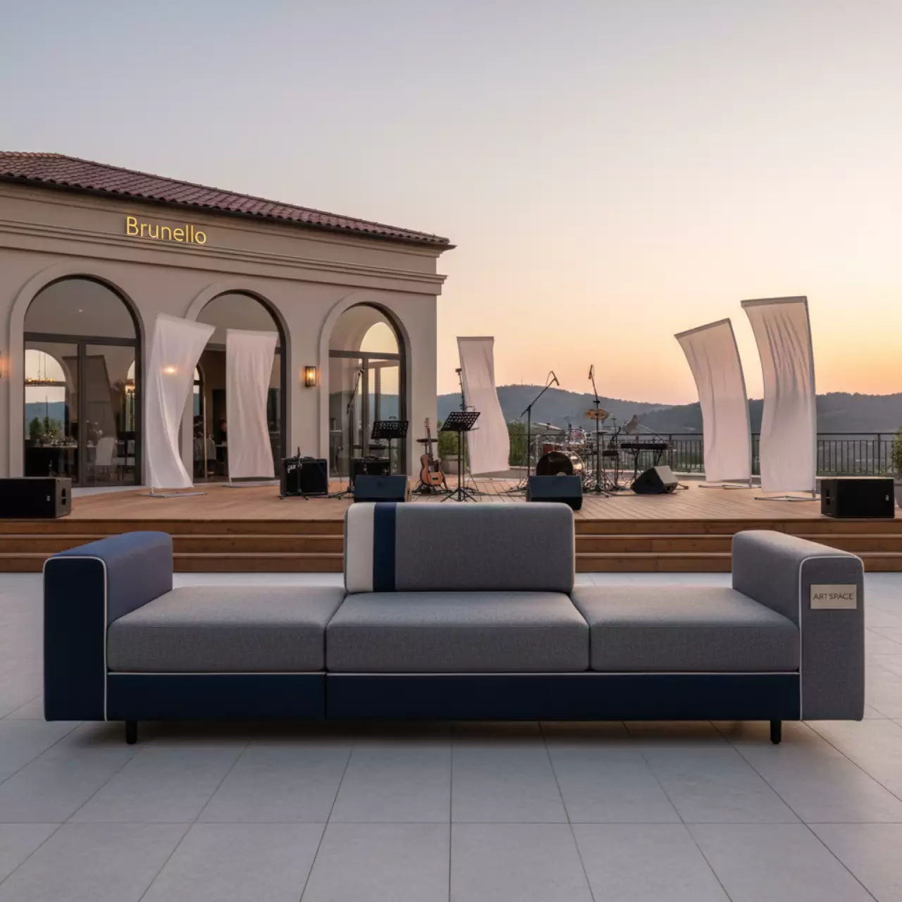 Аренда Диван 47 в ресторане «Brunello» — ART SPACE