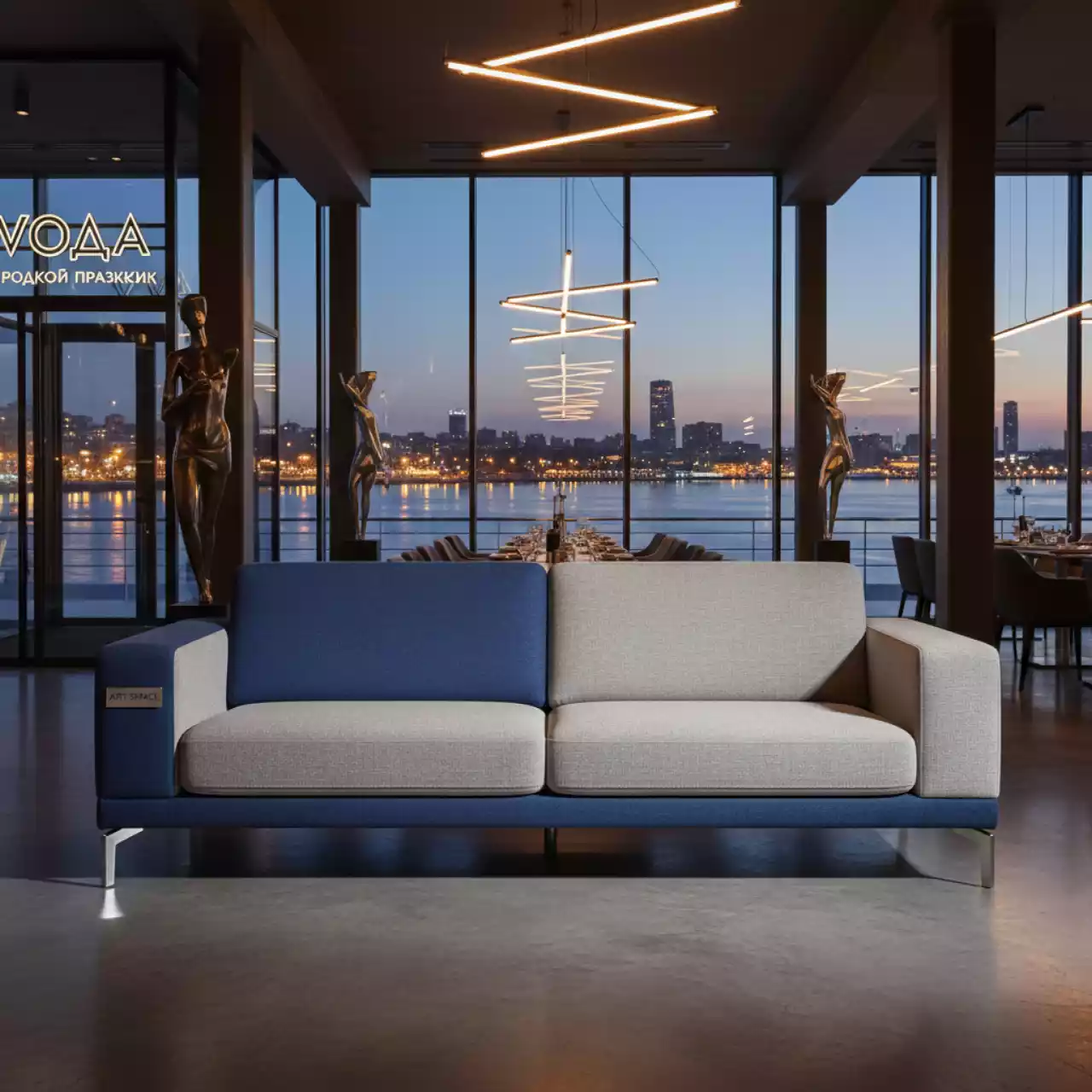 Аренда Диван 67 в ресторане «Voda» — ART SPACE