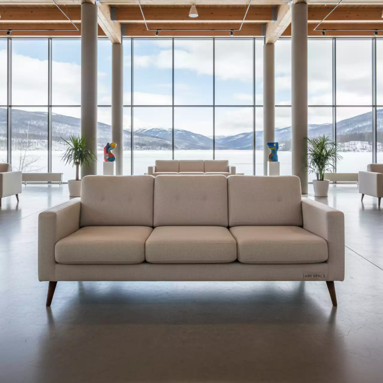 Аренда Диван Adelaida Light Beige в санатории «Заполярье» — ART SPACE