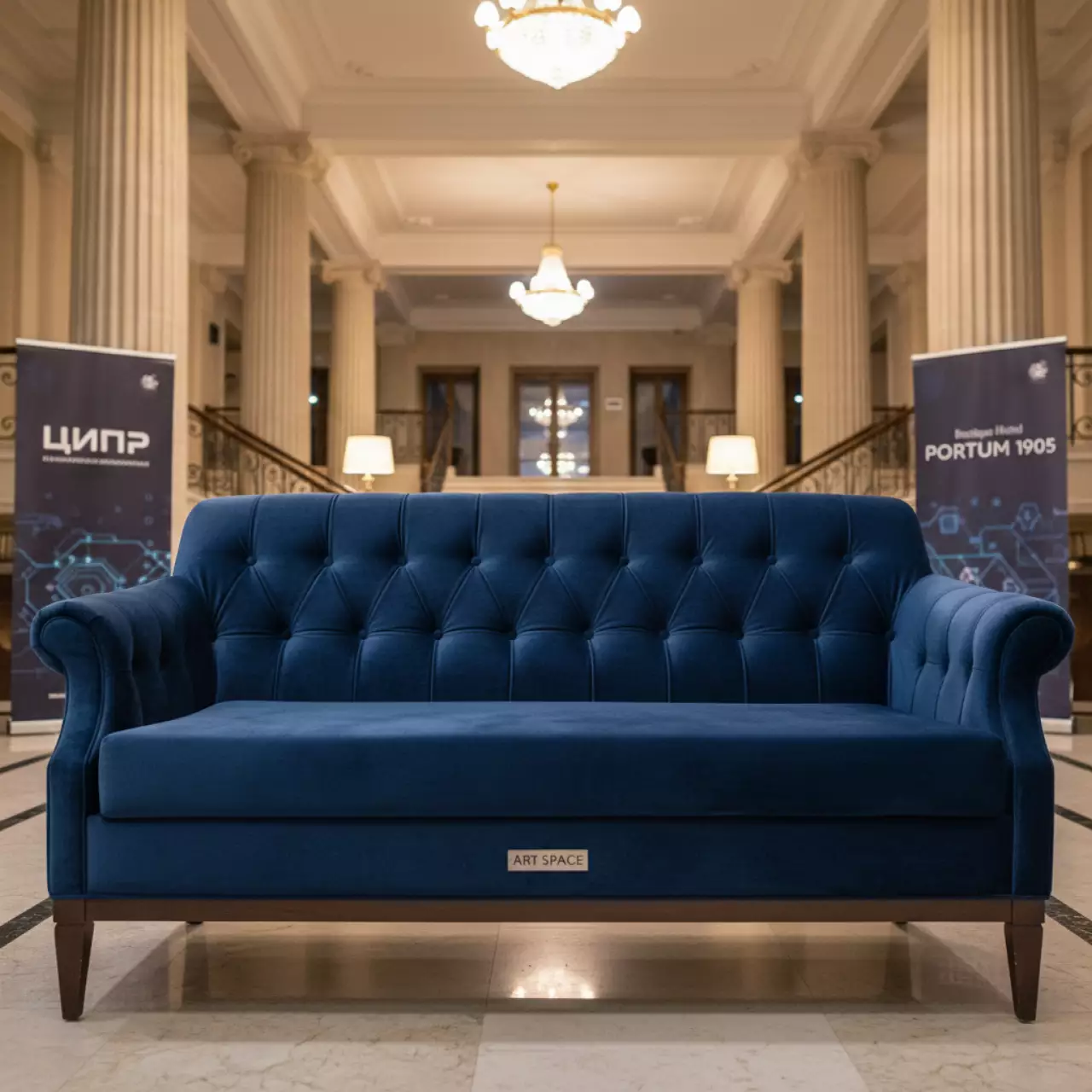 Аренда Диван Афина двухместный в Boutique Hotel PORTUM 1905 — ART SPACE