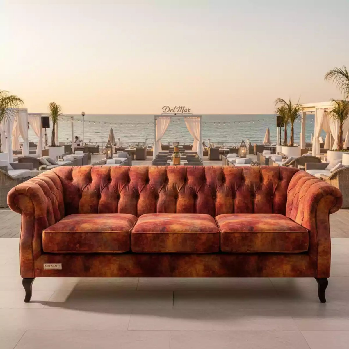 Аренда Диван Andrian bruno в пляжном клубе Del Mar — ART SPACE