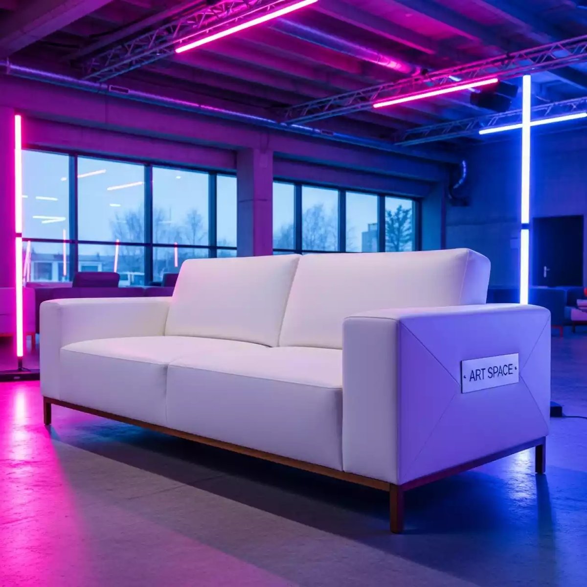 Аренда Диван белый Aurora в пляжном комплексе VinoGrad — ART SPACE