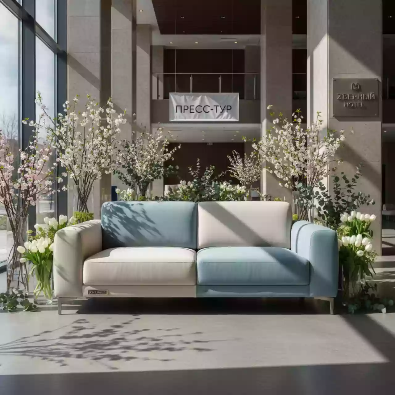 Аренда Диван Бора двухместный в отеле «Звездный» — ART SPACE