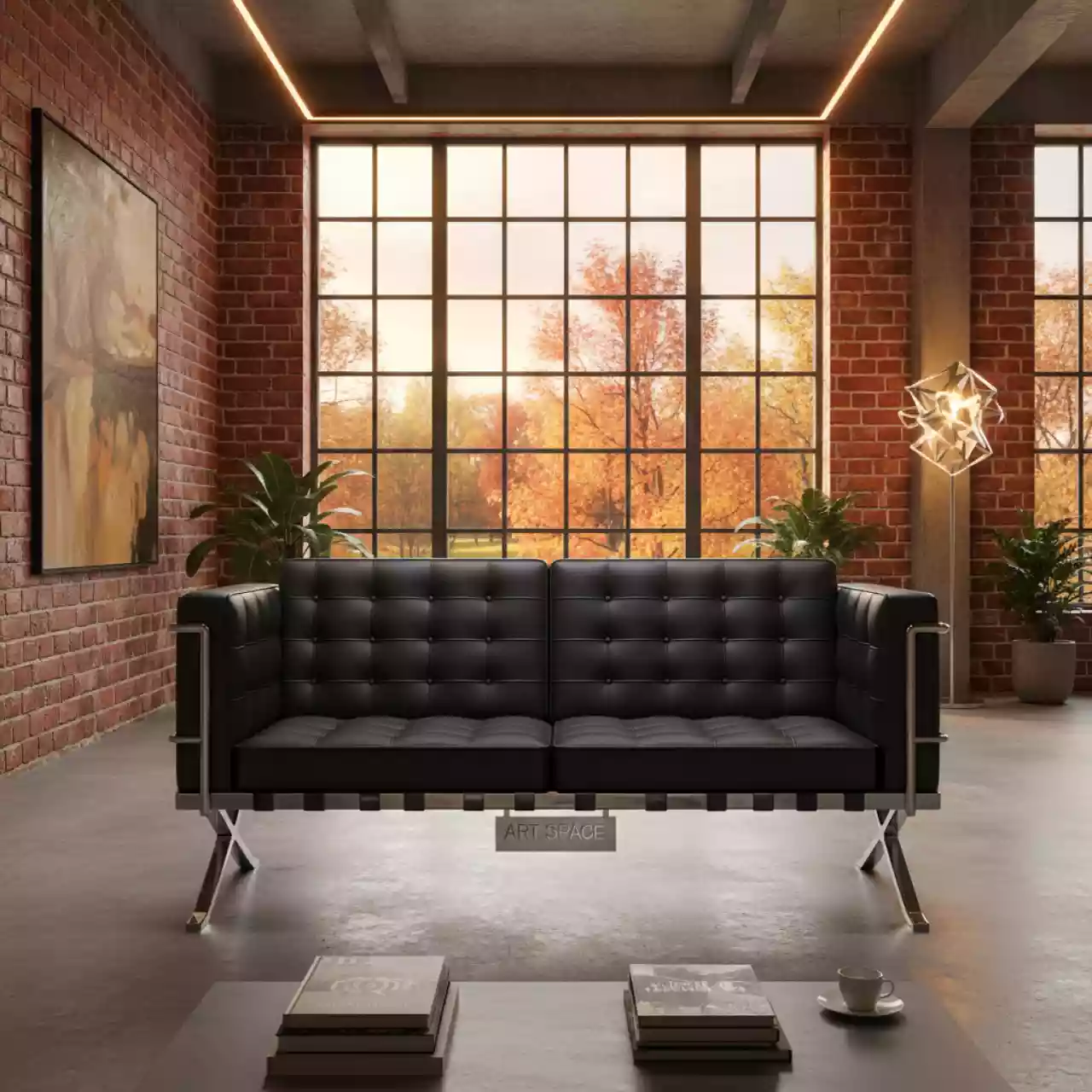 Аренда Диван черный Barcelona seat в Sport Inn Hotel & Wellness — ART SPACE