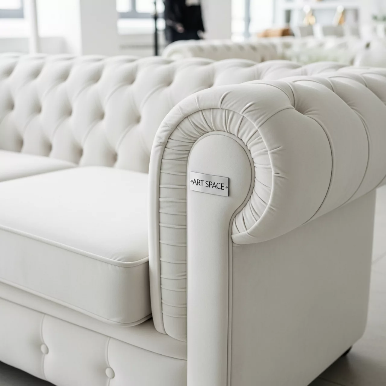 Аренда Диван Честер молочный 1600 мм в ресторане «La Terrazza» — ART SPACE