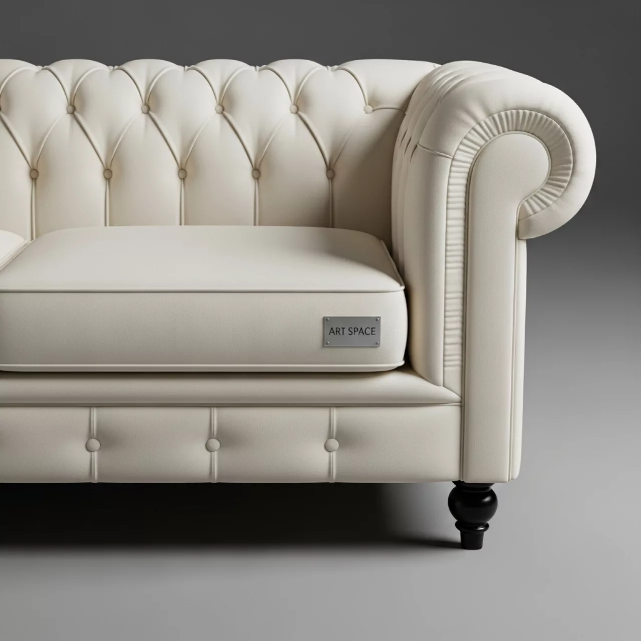 Аренда Диван Честер молочный 1600 в ресторане «Voda» — ART SPACE