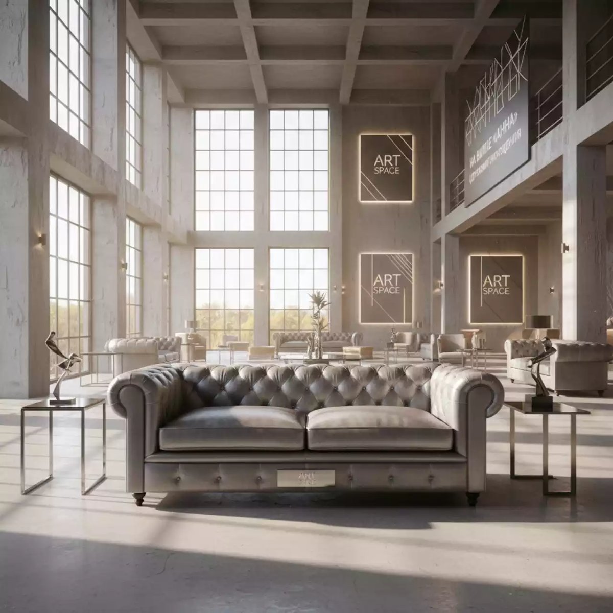 Аренда Диван Chester Silver Collection 2 на вилле «Анна» — ART SPACE