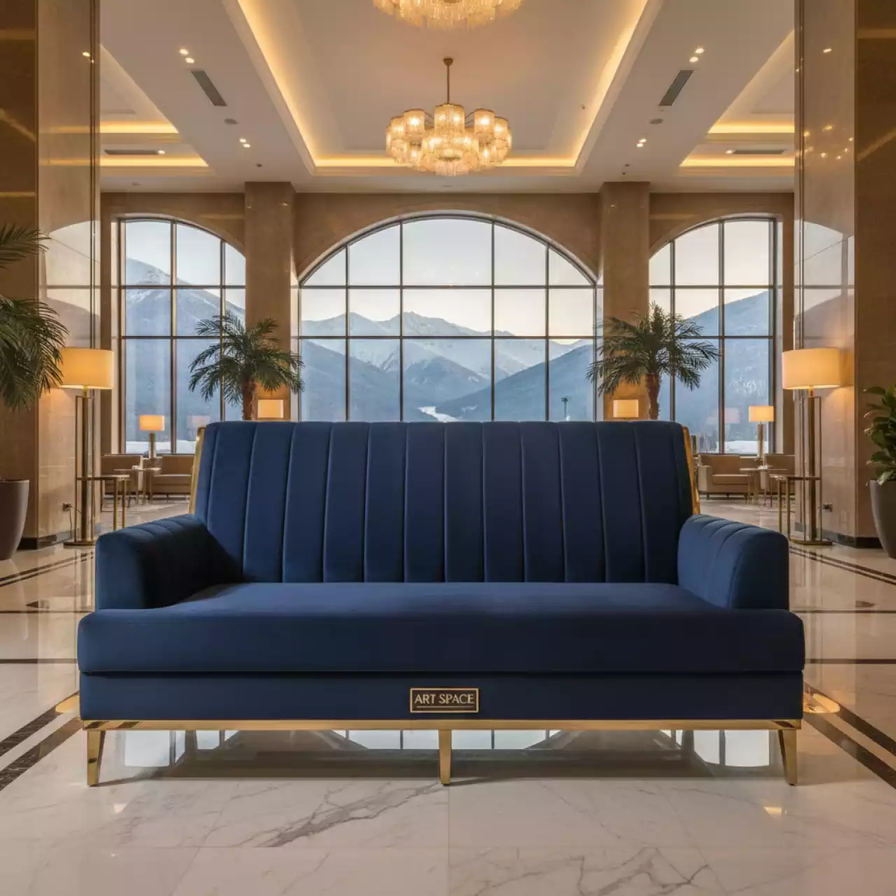 Аренда Диван Дипломат двухместный в Golden Tulip Rosa Khutor — ART SPACE