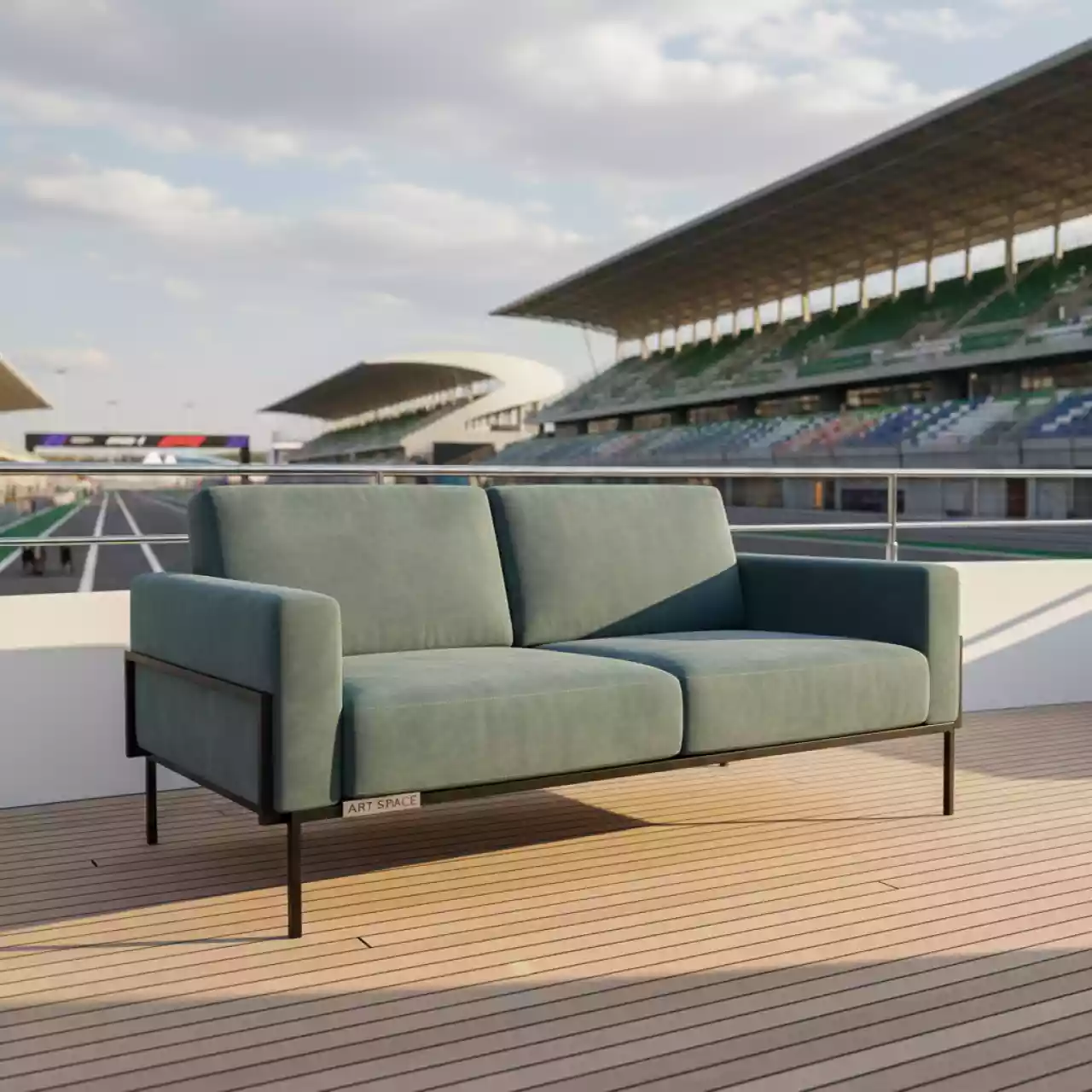 Аренда Диван Дуплет велюр Velutto 24 на теплоходе «Дагомыс» — ART SPACE