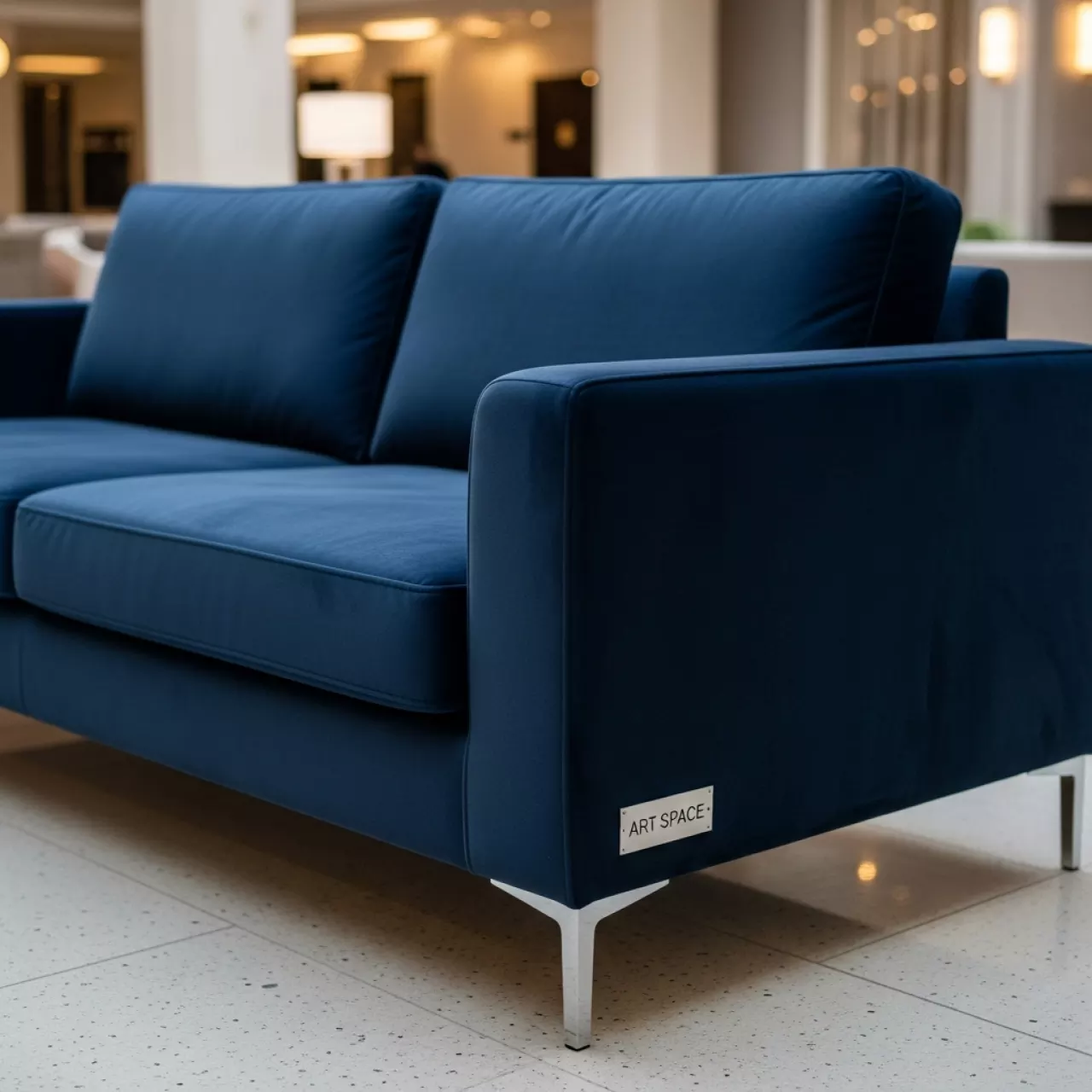 Аренда Диван двухместный Andrian blue в Маринс Парк Отеле — ART SPACE