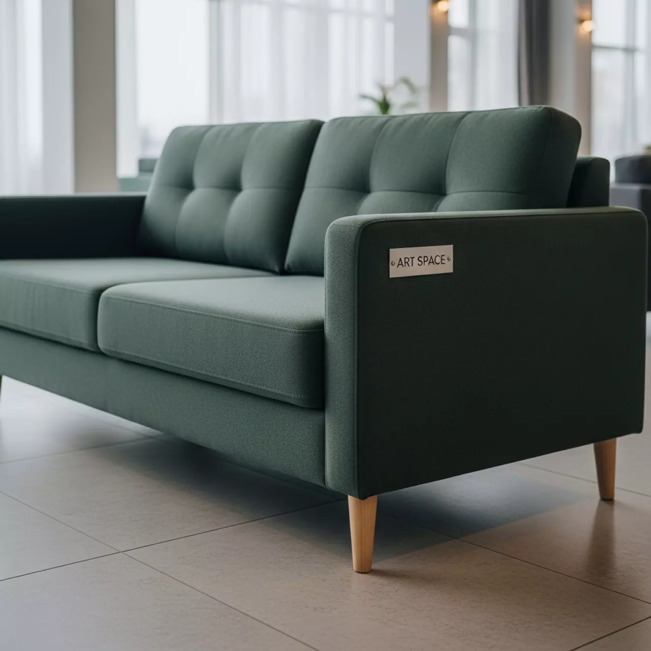 Аренда Диван двухместный Andrian graphite green в Imeretinskiy Hotel — ART SPACE