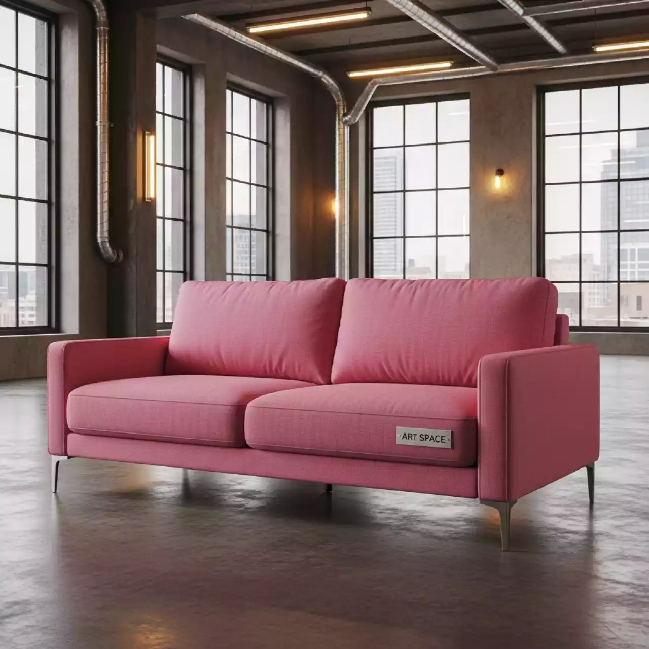 Аренда Диван двухместный Andrian pink в Panorama by Mercure — ART SPACE