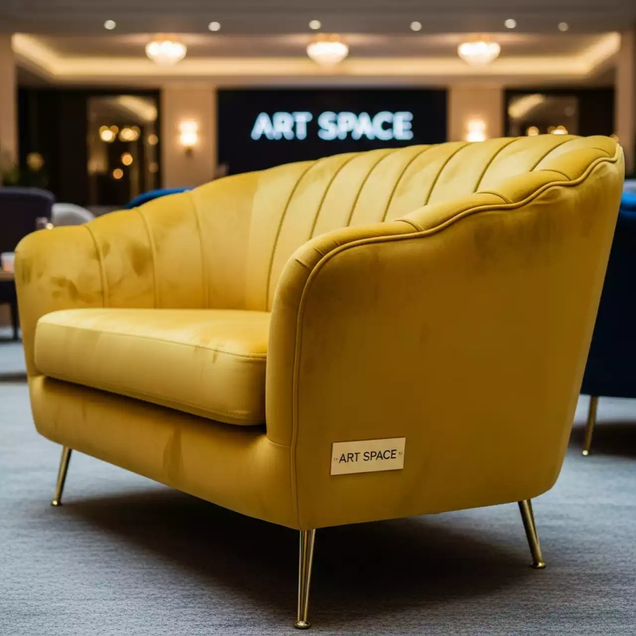 Аренда Диван двухместный Andrian yellow в Imeretinskiy Hotel — ART SPACE