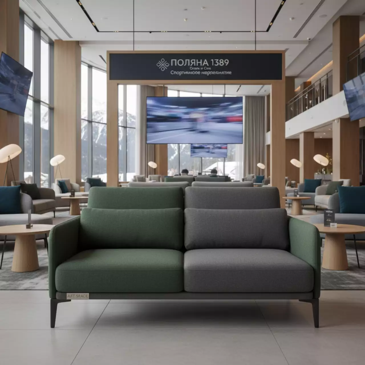 Аренда Диван двухместный Cala в Поляна 1389 Отель и Спа — ART SPACE