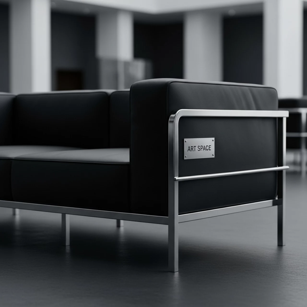 Аренда Диван двухместный Chrome black в Сочи Парк Отеле — ART SPACE