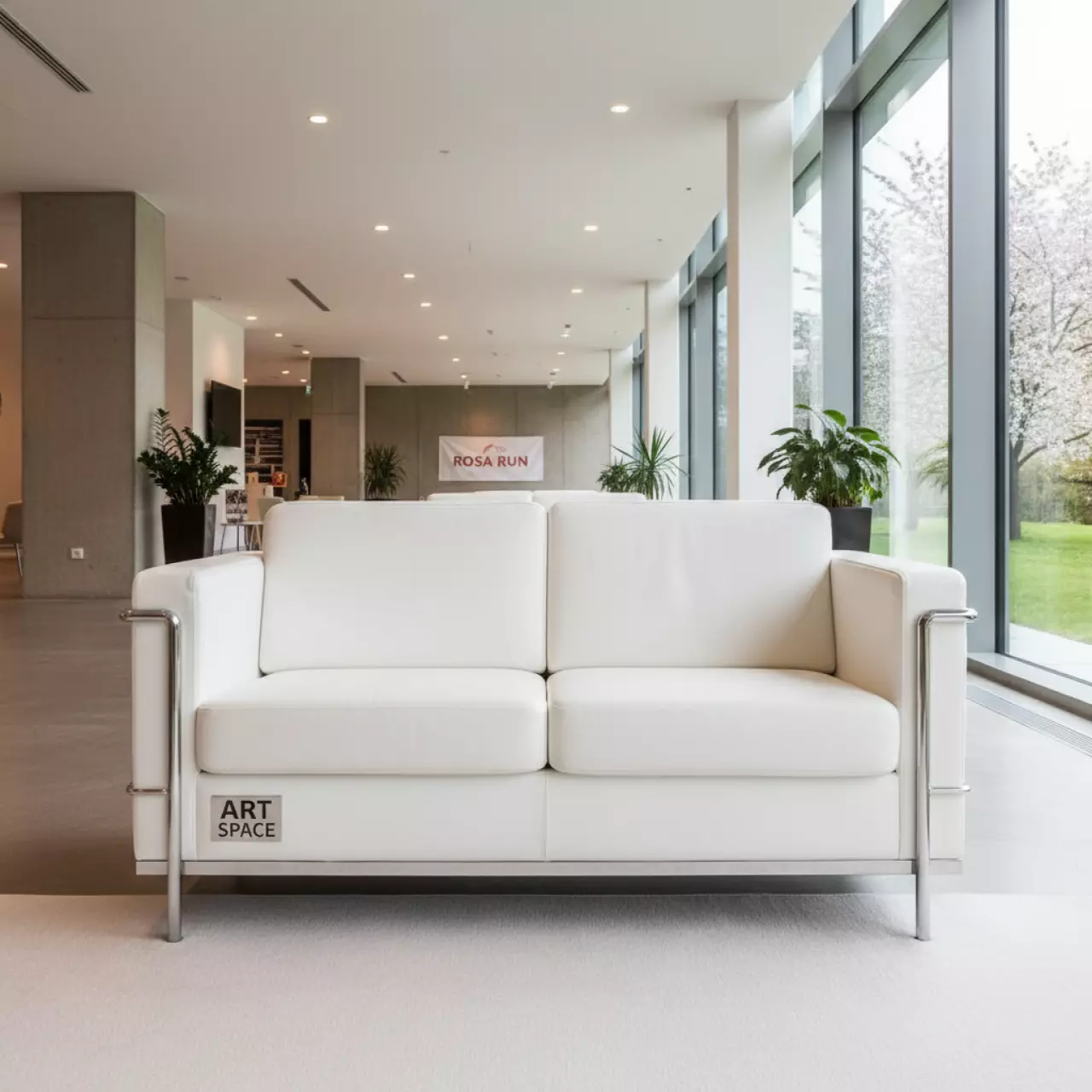 Аренда Диван двухместный Chrome white в Radisson Blu Resort & Congress Centre — ART SPACE