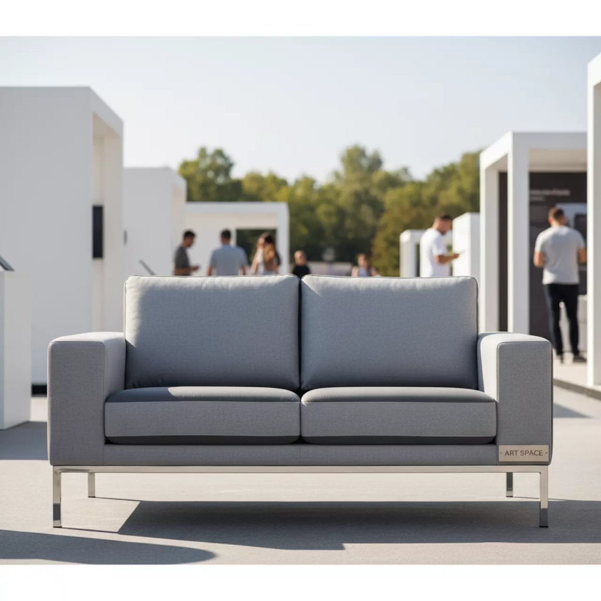 Аренда Диван двухместный Cyber White в парке «Ривьера» — ART SPACE