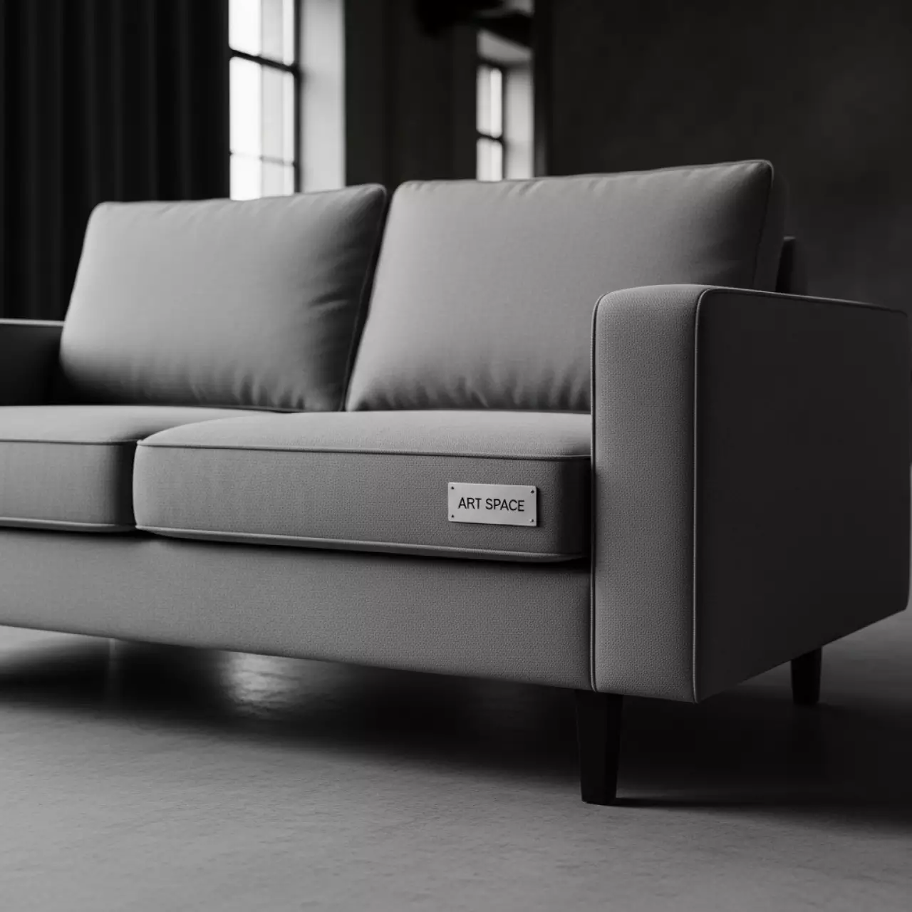 Аренда Диван двухместный Epsylon Gris в лофте «Студия 21» — ART SPACE