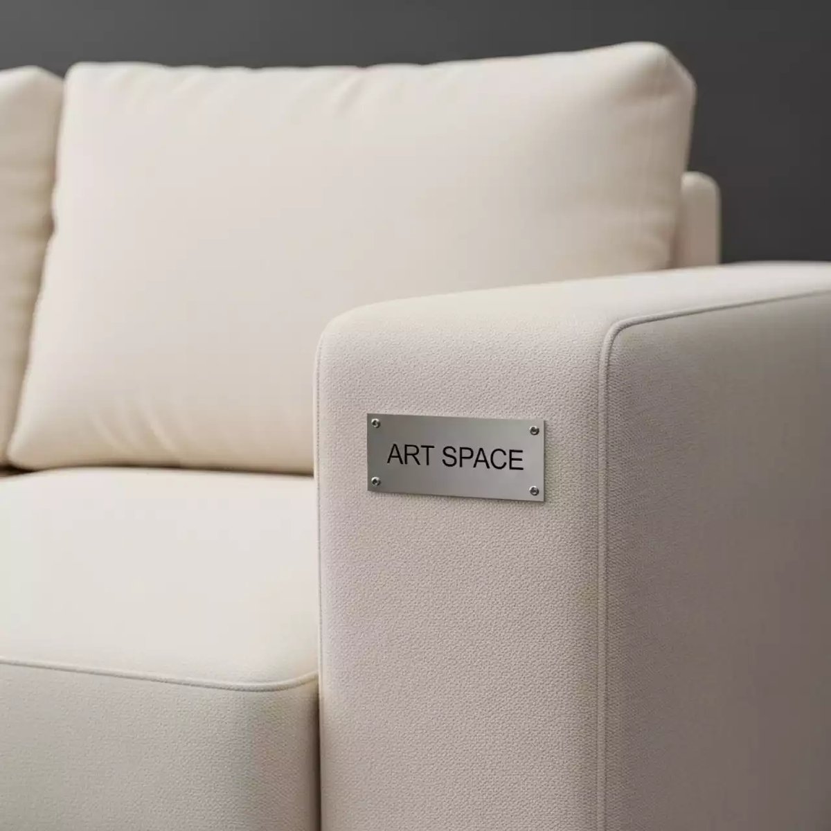 Аренда Диван двухместный кремовый искусственный каракуль в Green Flow Hotel — ART SPACE