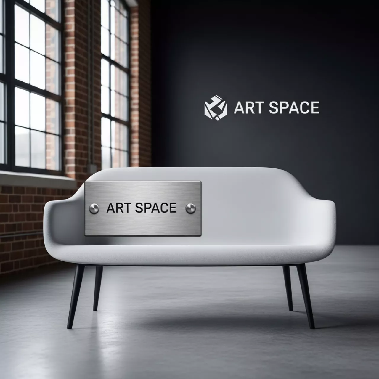 Аренда Диван двухместный пластиковый Paris Lounge в лофте «Студия 21» — ART SPACE