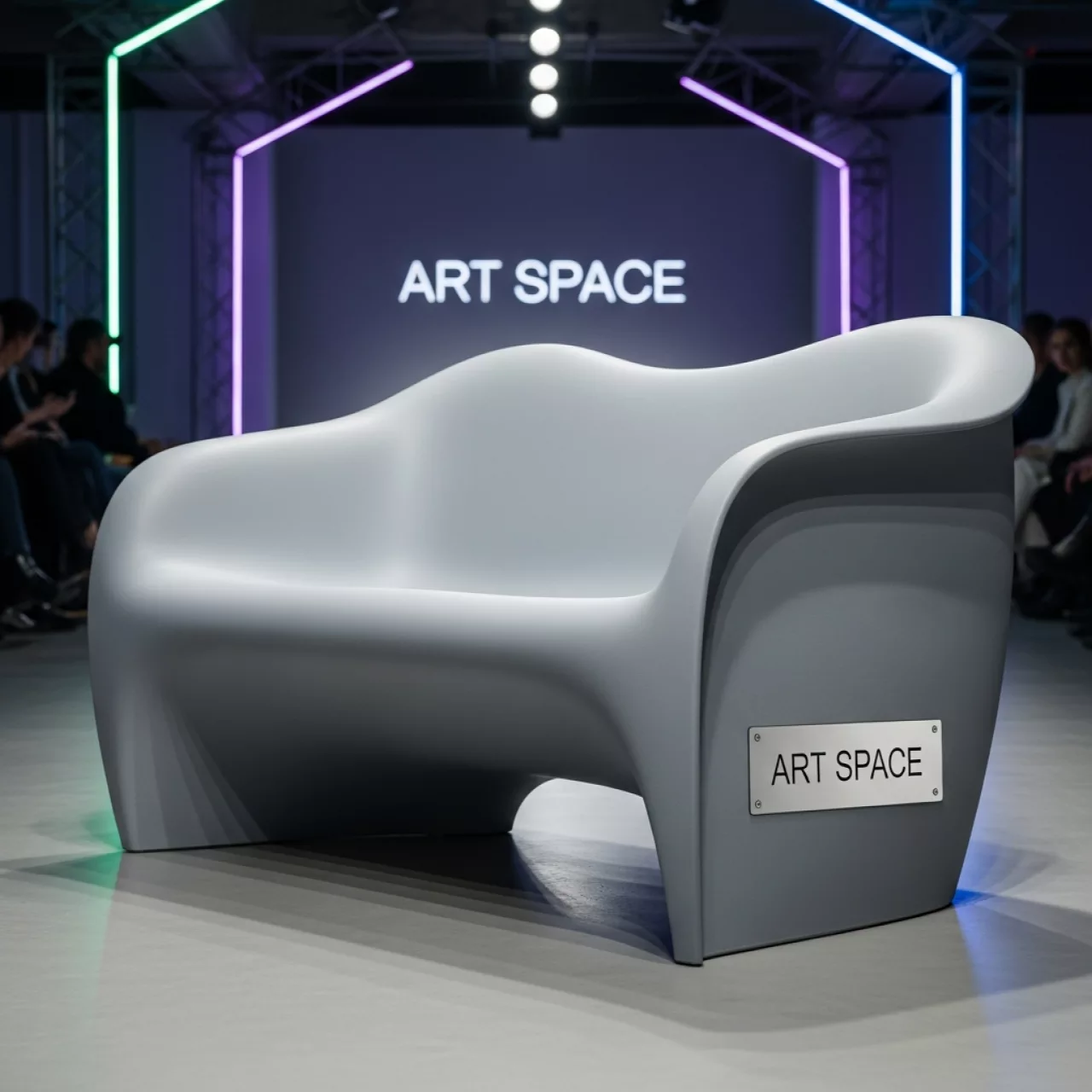 Аренда Диван двухместный пластиковый Royal Family LANA светло серый в санатории «Октябрьский» — ART SPACE