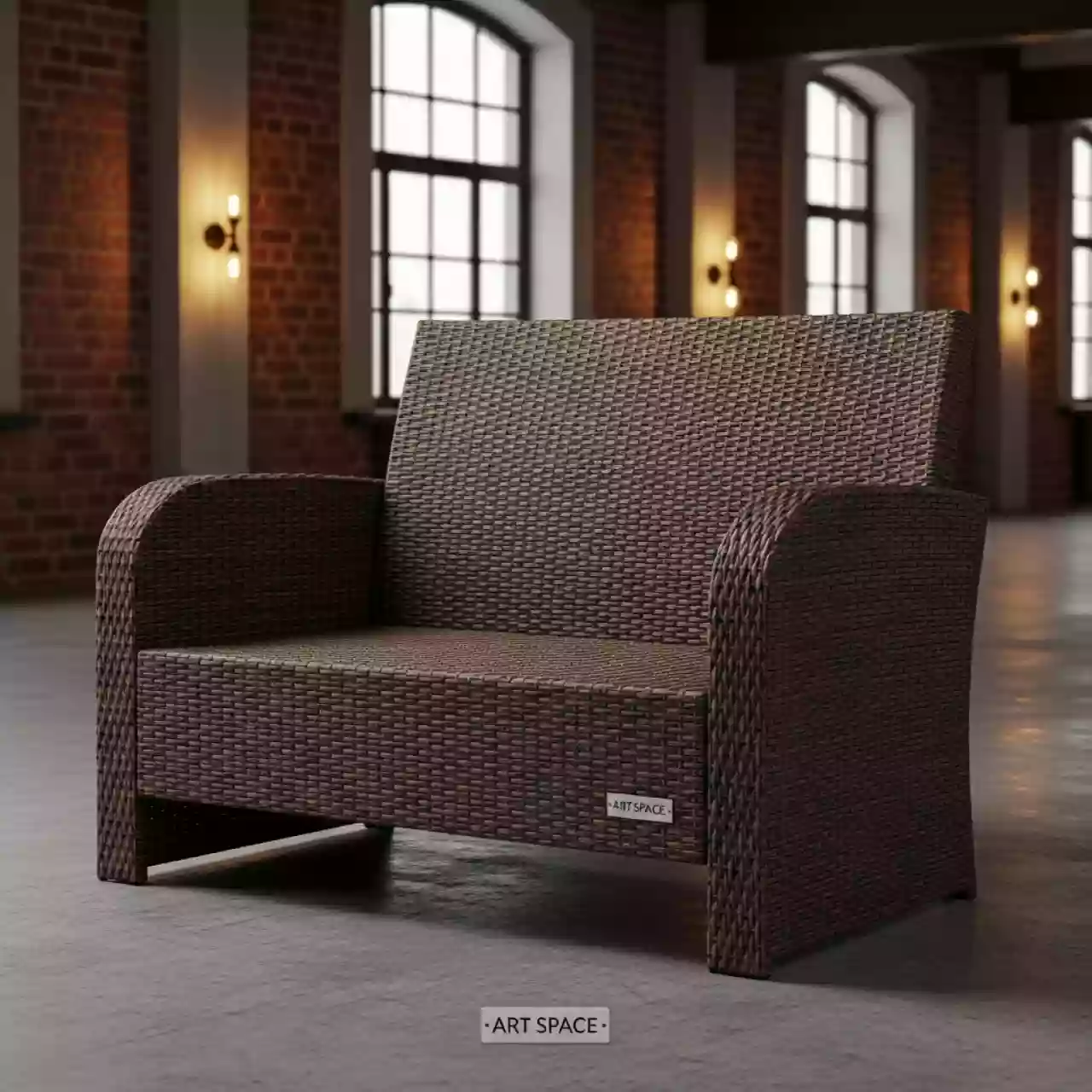 Аренда Диван двухместный плетеный YH C2104W brown в Stella di Mosca — ART SPACE