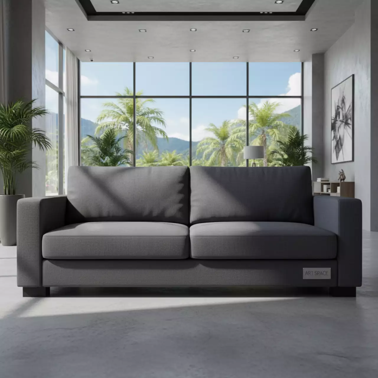 Аренда Диван двухместный Royal Family LANA LUX графит в Маринс Парк Отеле — ART SPACE