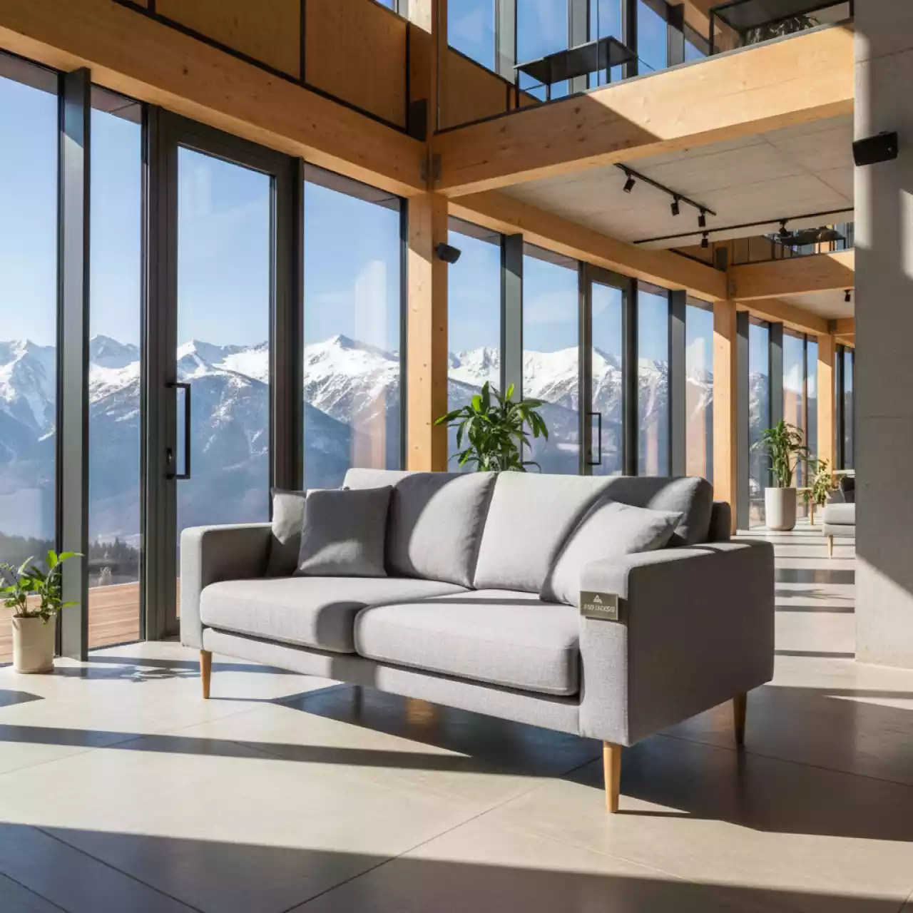 Аренда Диван двухместный с подушками Caleo Ash в Skypark Sochi — ART SPACE