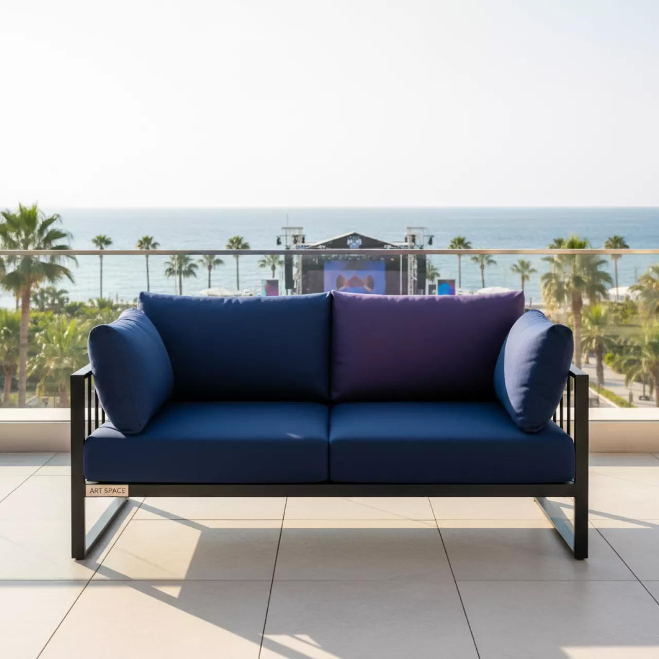 Аренда Диван двухместный с подушками Fenix в санатории «Октябрьский» — ART SPACE