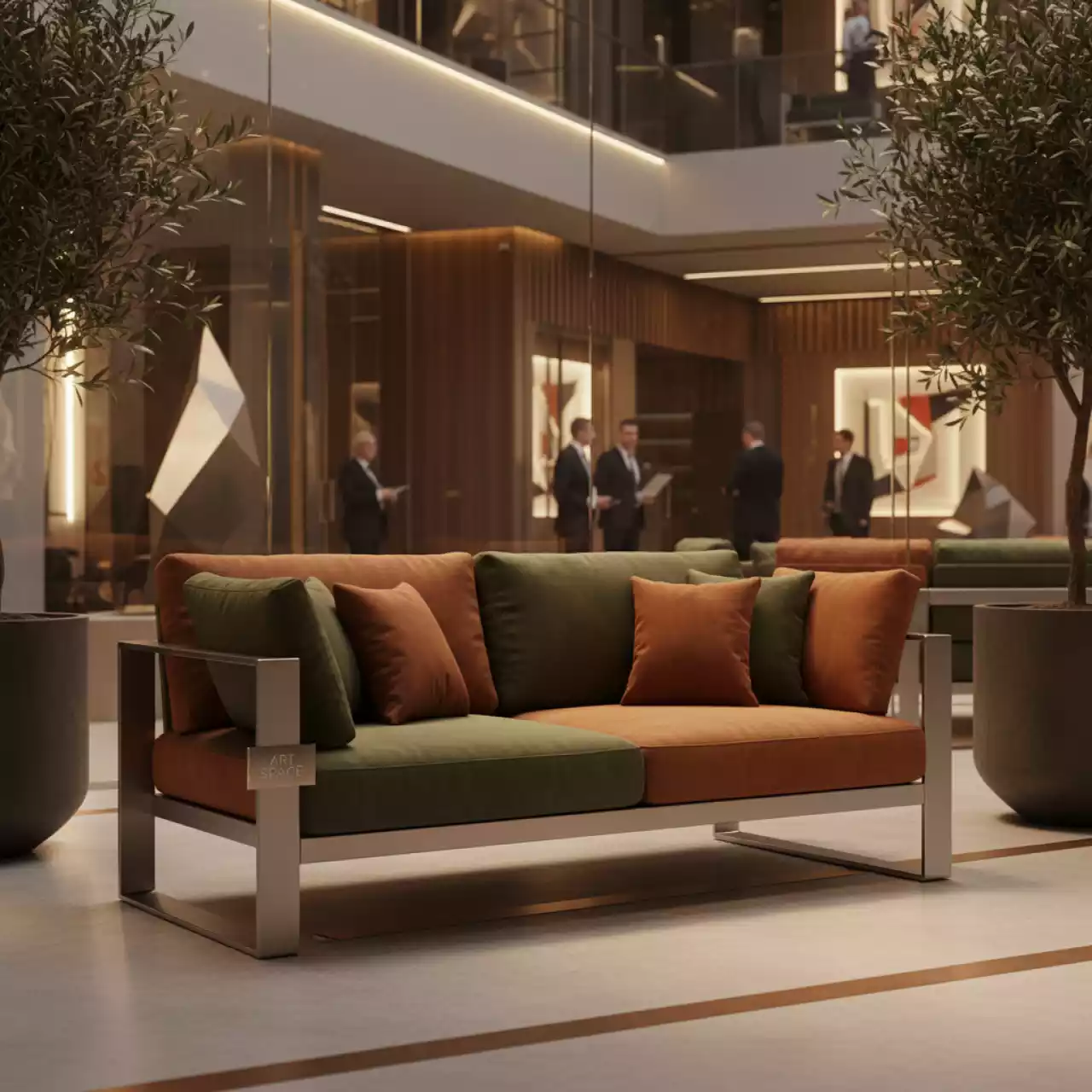 Аренда Диван двухместный с подушками Terramare в казино «Сочи» — ART SPACE