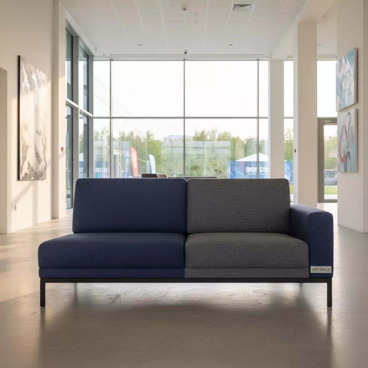 Аренда Диван двухместный с правым подлокотником Arki Sofa в Университете «Сириус» — ART SPACE