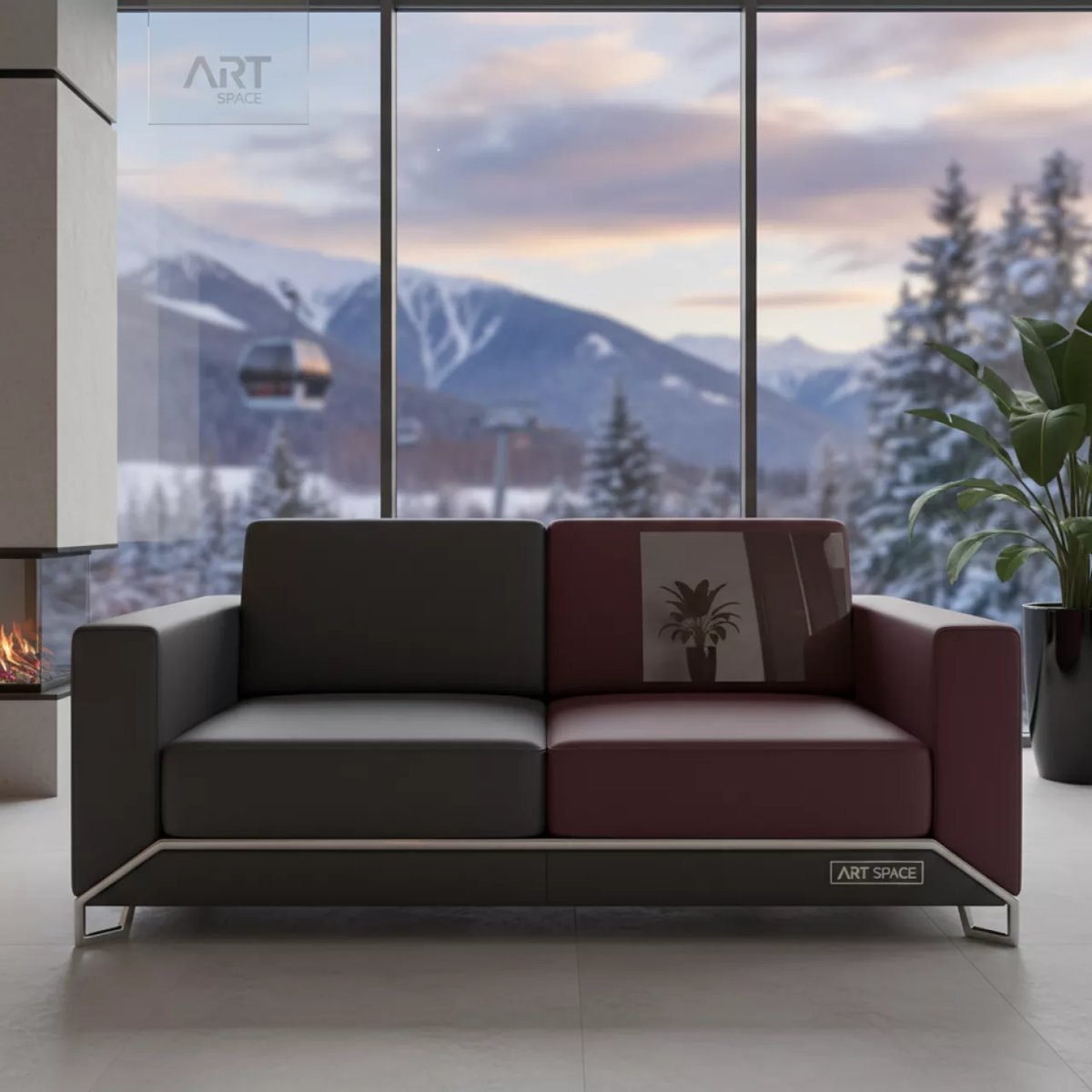 Аренда Диван двухместный Статус на курорте «Газпром» (Альпика) — ART SPACE