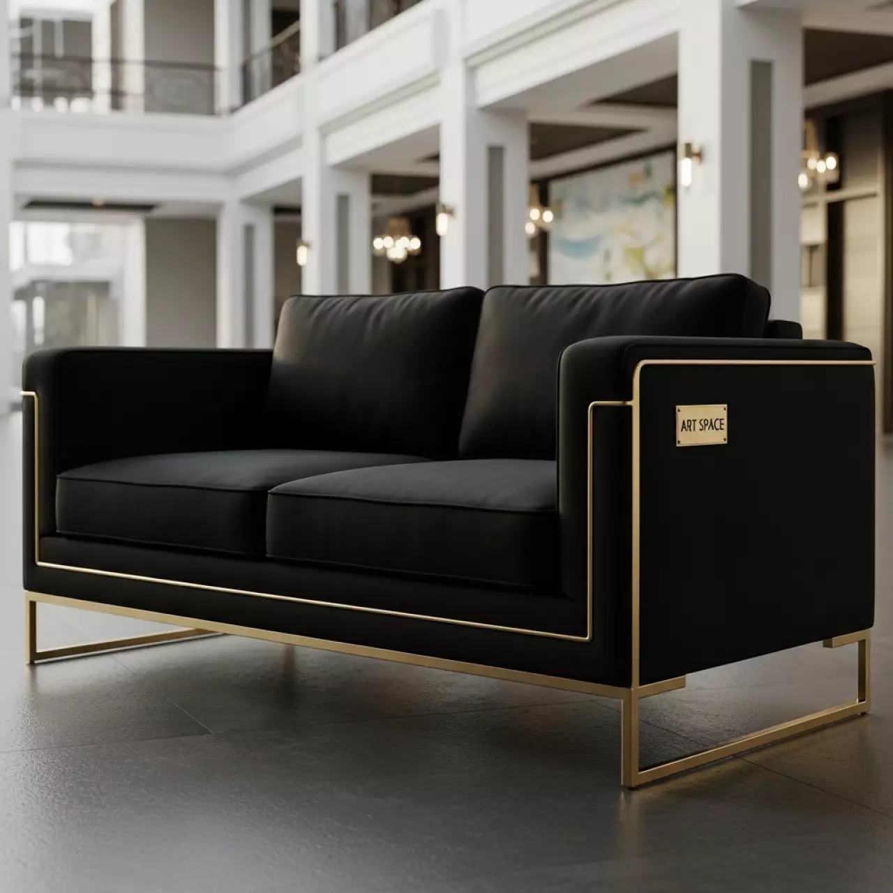 Аренда Диван двухместный Summit Black в комплексе «Дагомыс» — ART SPACE