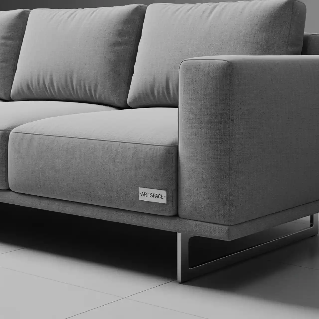 Аренда Диван Гармод серый в комплексе Sea Galaxy — ART SPACE