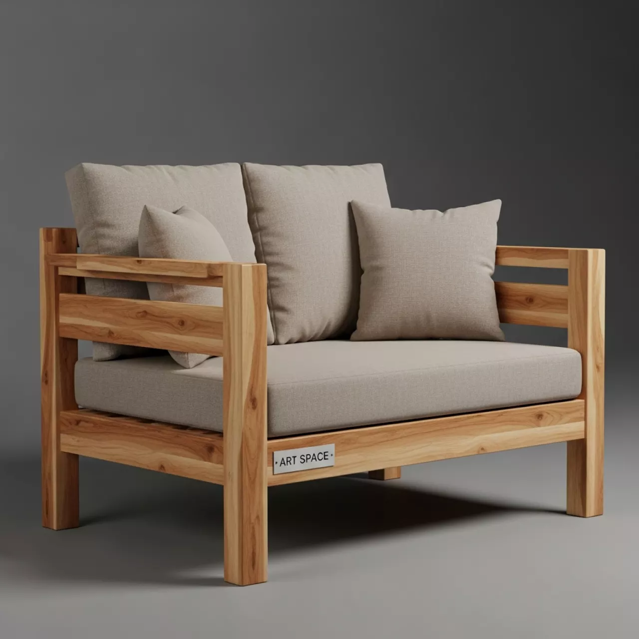 Аренда Диван из акации Rimini двухместный в ресторане «Плакучая Ива» — ART SPACE